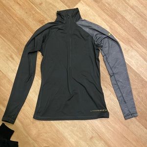 Womens Livestrong Nike gray quarter zip